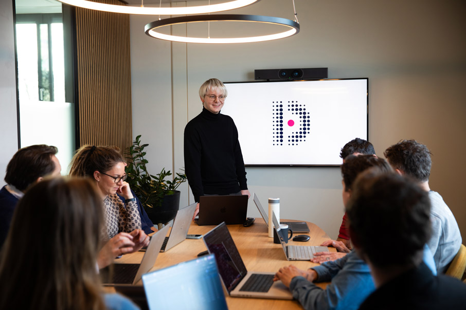 Infodation team op kantoor