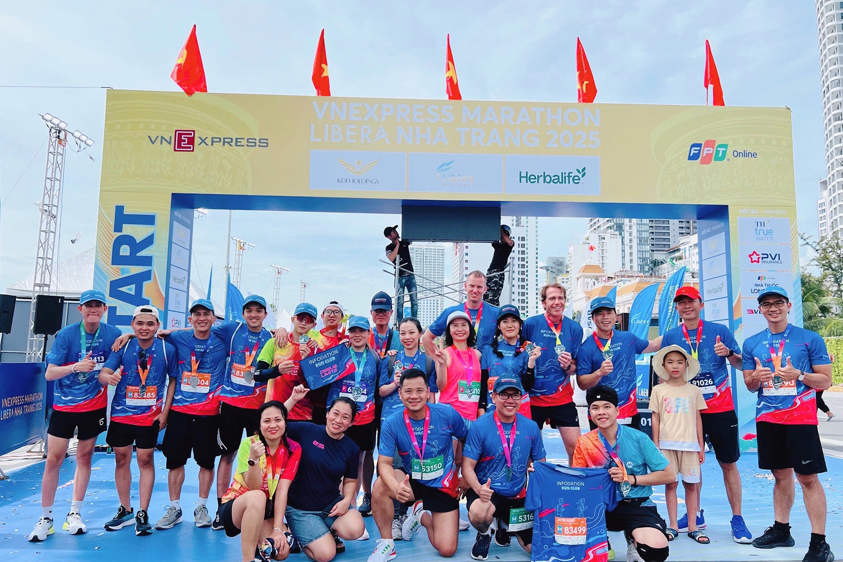 Infodation Marathon Team Finish